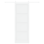 Casa si Gradina - Constructii - Usi interior, exterior si garaj - Usi garaj - Usa glisanta  cu set hardware alb 83x232 cm lemn masiv pin - Infinity.ro