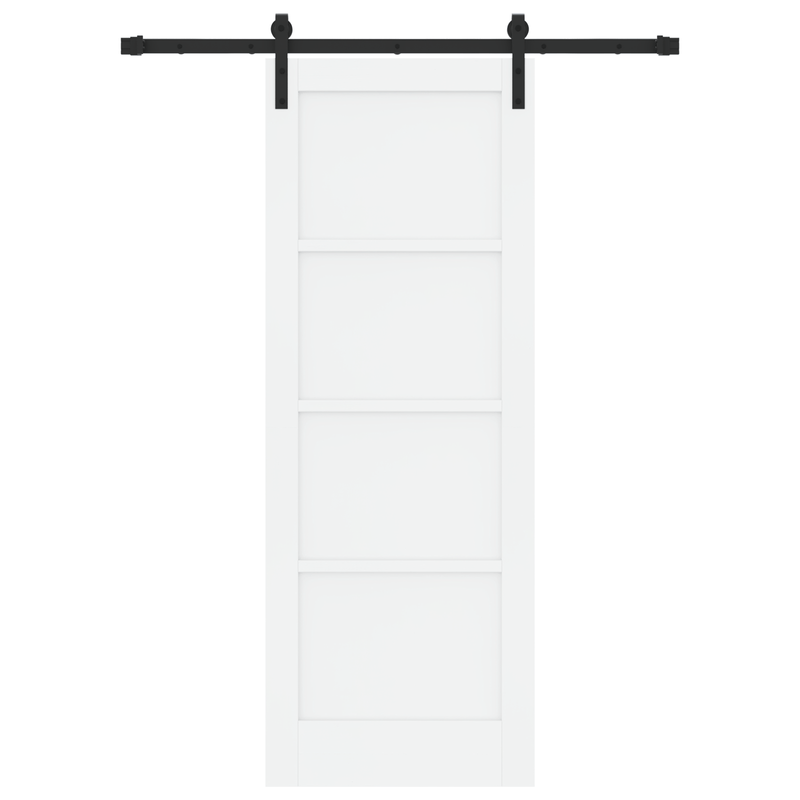 Casa si Gradina - Constructii - Usi interior, exterior si garaj - Usi garaj - Usa glisanta  cu set de hardware Alb 73.5 x 198.5 cm Lemn de pin solid - Infinity.ro