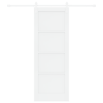 Casa si Gradina - Constructii - Usi interior, exterior si garaj - Usi garaj - Usa cu Glisare  cu Set de Hardware Alb 78x211 cm Lemn Solid - Infinity.ro