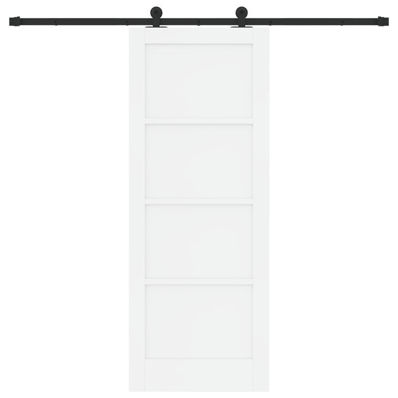 Casa si Gradina - Constructii - Usi interior, exterior si garaj - Usi garaj - Usa glisanta  cu set de accesorii 'ORKDAL'Alb Lemn Masiv Pin - Infinity.ro