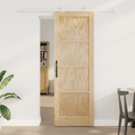 Casa si Gradina - Constructii - Usi interior, exterior si garaj - Usi interior - Usa glisanta  cu set de accesorii 73.5x211 cm Lemn de pin - Infinity.ro