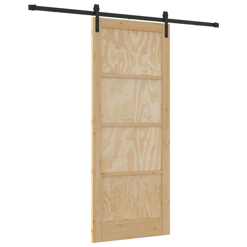 Casa si Gradina - Constructii - Usi interior, exterior si garaj - Usi interior - Usa Glisanta  cu Set Hardware 86x211 cm Lemn Solid de Pin - Infinity.ro