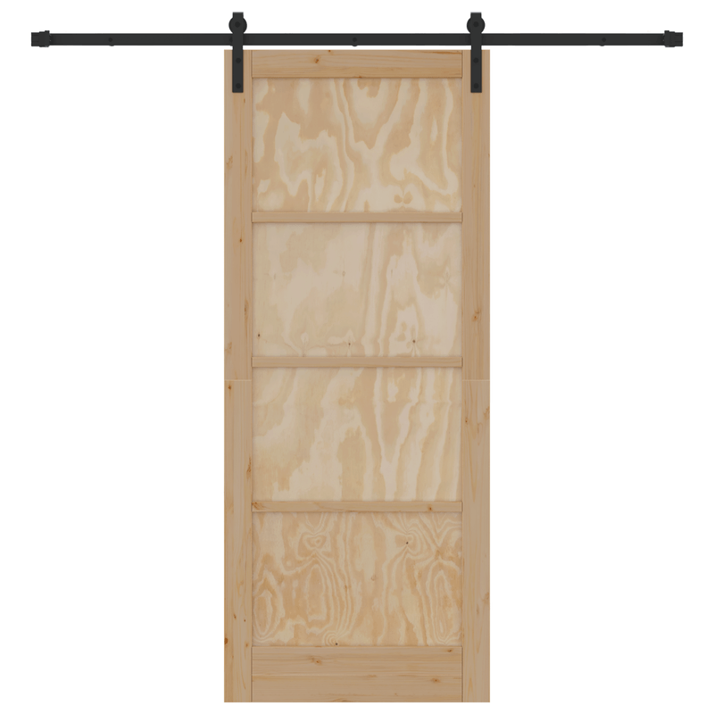 Casa si Gradina - Constructii - Usi interior, exterior si garaj - Usi interior - Usa Glisanta  cu Set Hardware 86x211 cm Lemn Solid de Pin - Infinity.ro