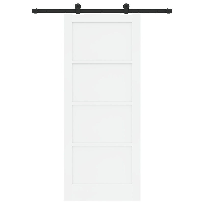 Casa si Gradina - Constructii - Usi interior, exterior si garaj - Usi interior - Usa glisanta  cu set de accesorii 'ORKDAL'Alb Lemn Masiv Pin - Infinity.ro