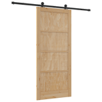 Casa si Gradina - Constructii - Usi interior, exterior si garaj - Usi garaj - Usa glisanta  cu set hardware 'ORKDAL'din lemn masiv de pin - Infinity.ro