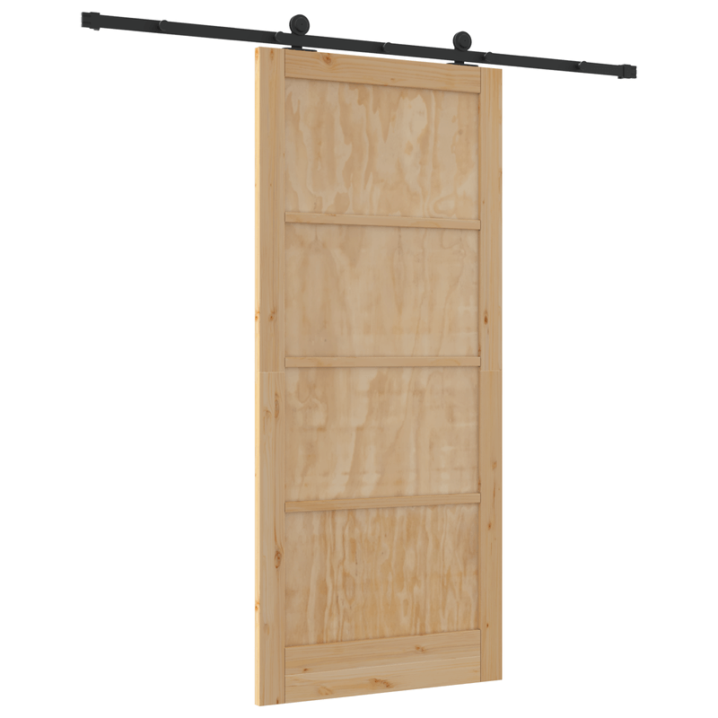 Casa si Gradina - Constructii - Usi interior, exterior si garaj - Usi garaj - Usa glisanta  cu set hardware 'ORKDAL'din lemn masiv de pin - Infinity.ro