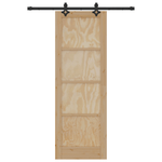 Casa si Gradina - Constructii - Usi interior, exterior si garaj - Usi garaj - Usa glisanta  cu set de accesorii 'ORKDAL'din lemn solid de pin - Infinity.ro