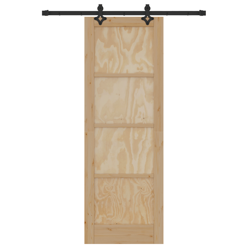 Casa si Gradina - Constructii - Usi interior, exterior si garaj - Usi garaj - Usa glisanta  cu set de accesorii 'ORKDAL'din lemn solid de pin - Infinity.ro