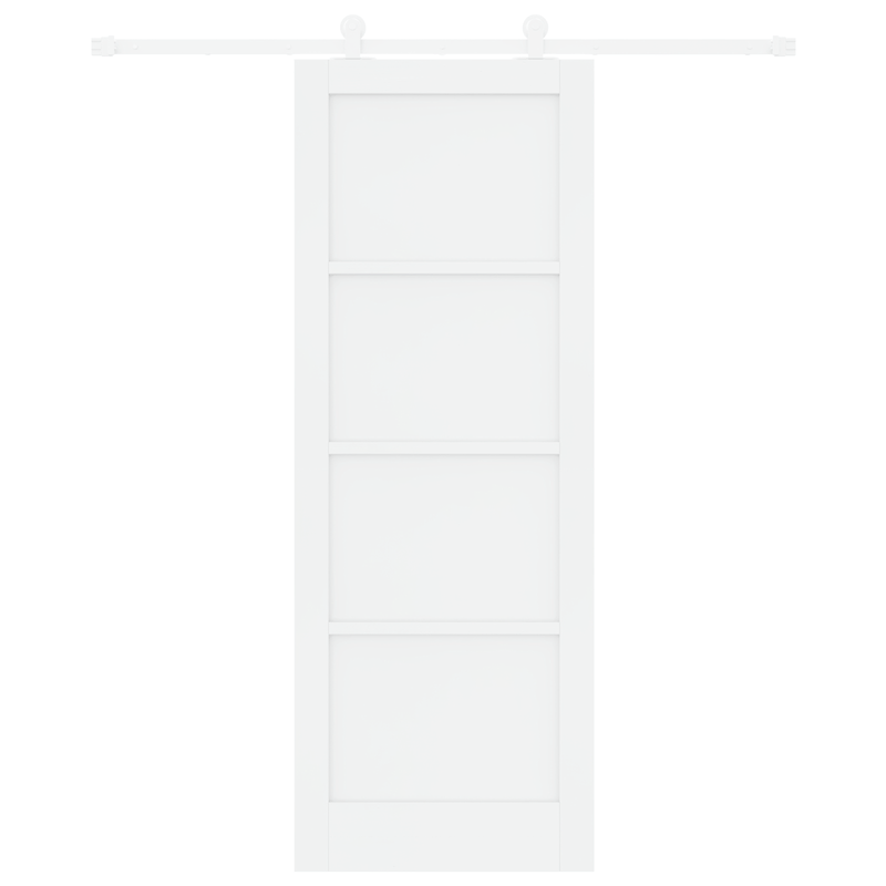 Casa si Gradina - Constructii - Usi interior, exterior si garaj - Usi garaj - Usa glisanta  cu accesorii alb 78x211 cm din MDF - Infinity.ro