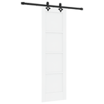 Casa si Gradina - Constructii - Usi interior, exterior si garaj - Usi garaj - Usa glisanta  cu set de accesorii 'ORKDAL'Alb lemn solid de pin - Infinity.ro