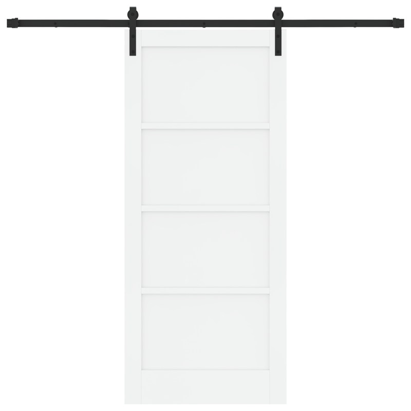 Casa si Gradina - Constructii - Usi interior, exterior si garaj - Usi garaj - Usa Glisanta cu Set de Accesorii Alb 86x198.5 cm Lemn Solid de Pin - Infinity.ro