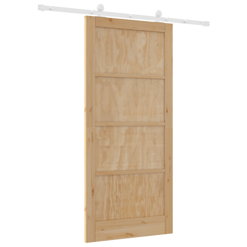 Casa si Gradina - Constructii - Usi interior, exterior si garaj - Usi interior - Usa glisanta  cu set de accesorii 93x202 cm din lemn masiv de pin - Infinity.ro