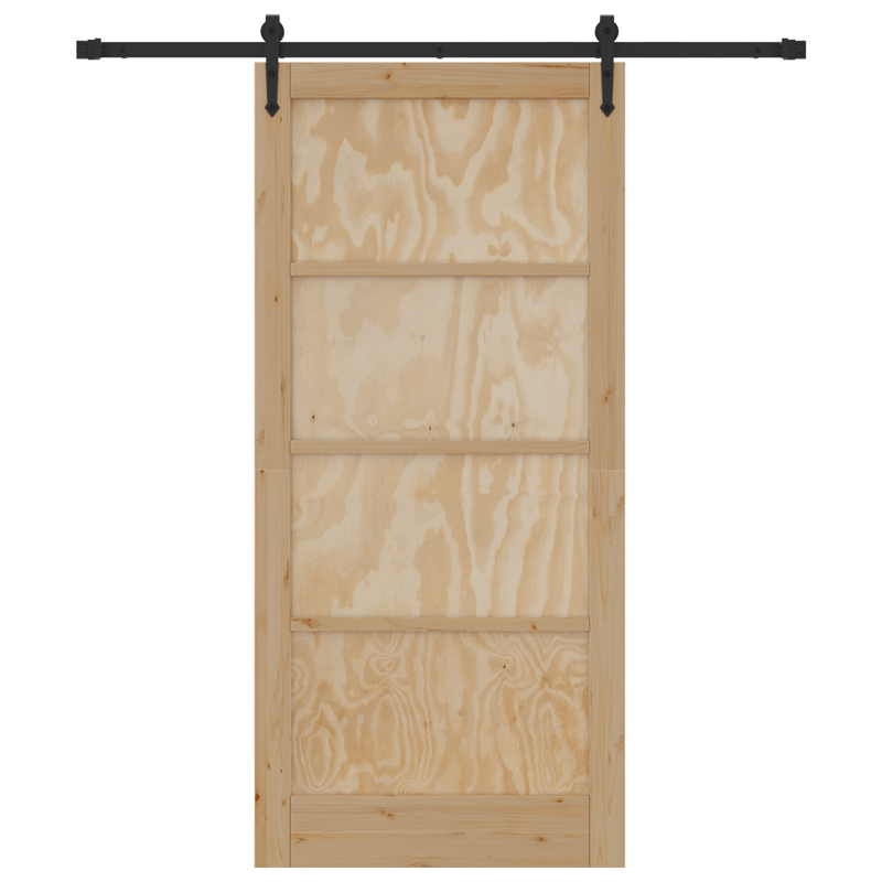 Casa si Gradina - Constructii - Usi interior, exterior si garaj - Usi interior - Usa Glisanta  cu Set de Hardware 93x202 cm Lemn Solid de Pin - Infinity.ro
