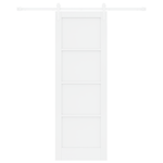 Casa si Gradina - Constructii - Usi interior, exterior si garaj - Usi garaj - Usa cu Racire  cu Set de Hardware Alb 73.5x211 cm Lemn Solid De Pin - Infinity.ro