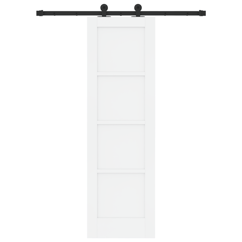 Casa si Gradina - Constructii - Usi interior, exterior si garaj - Usi garaj - Usa glisanta  cu set de accesorii 'ORKDAL'din lemn masiv de pin alb - Infinity.ro