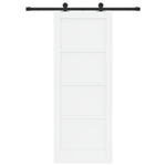 Casa si Gradina - Constructii - Usi interior, exterior si garaj - Usi garaj - Usa Glisanta  cu Set de Accesorii 'ORKDAL'Alb Lemn Masiv de Pin - Infinity.ro