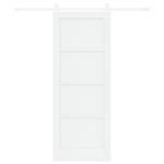 Casa si Gradina - Constructii - Usi interior, exterior si garaj - Usi garaj - Usa glisanta  cu set de hardware Alb 78x202 cm Lemn masiv de Pin - Infinity.ro