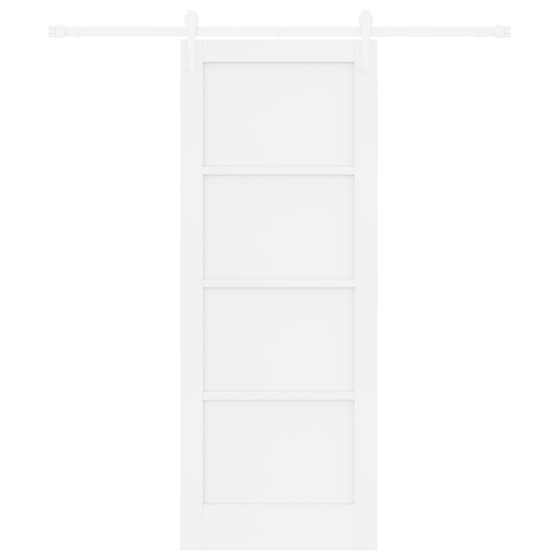 Casa si Gradina - Constructii - Usi interior, exterior si garaj - Usi garaj - Usa glisanta  cu set de hardware Alb 78x202 cm Lemn masiv de Pin - Infinity.ro