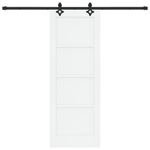 Casa si Gradina - Constructii - Usi interior, exterior si garaj - Usi garaj - Usa glisanta cu set de hardware 'ORKDAL'Alb Lemn Masiv Pin - Infinity.ro