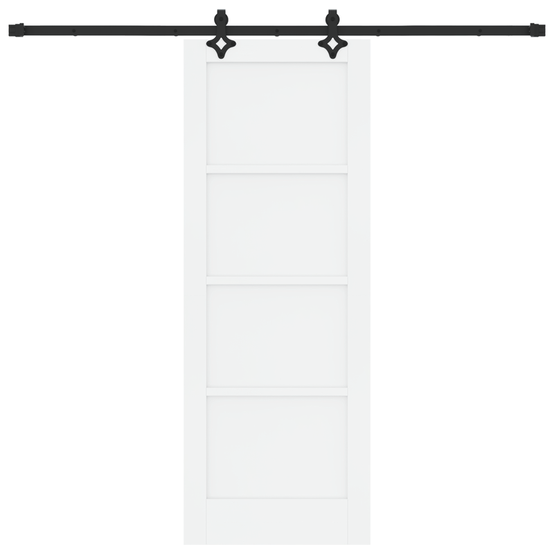 Casa si Gradina - Constructii - Usi interior, exterior si garaj - Usi garaj - Usa glisanta cu set de hardware 'ORKDAL'Alb Lemn Masiv Pin - Infinity.ro