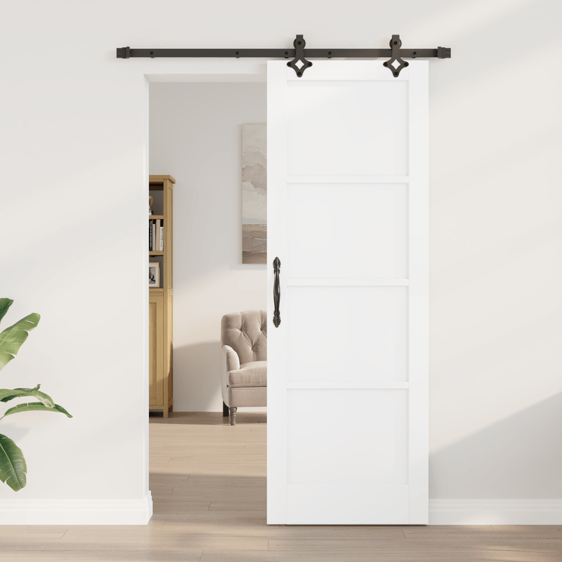 Casa si Gradina - Constructii - Usi interior, exterior si garaj - Usi interior - usa glisanta  cu set de accesorii 'ORKDAL'din lemn masiv de pin alb - Infinity.ro