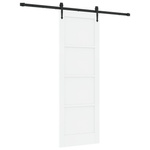 Casa si Gradina - Constructii - Usi interior, exterior si garaj - Usi interior - Usa Glisanta  cu Set Hardware Alb 73.5x211 cm Lemn Masiv Pin - Infinity.ro