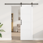 Casa si Gradina - Constructii - Usi interior, exterior si garaj - Usi interior - Usa Glisanta  cu Set Hardware Alb 73.5x211 cm Lemn Masiv Pin - Infinity.ro