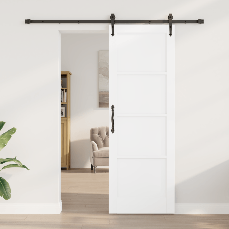 Casa si Gradina - Constructii - Usi interior, exterior si garaj - Usi interior - Usa Glisanta  cu Set Hardware Alb 73.5x211 cm Lemn Masiv Pin - Infinity.ro