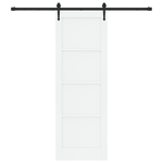 Casa si Gradina - Constructii - Usi interior, exterior si garaj - Usi interior - Usa Glisanta  cu Set Hardware Alb 73.5x211 cm Lemn Masiv Pin - Infinity.ro