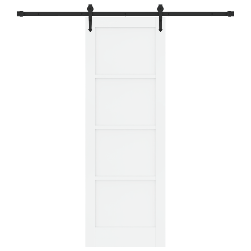 Casa si Gradina - Constructii - Usi interior, exterior si garaj - Usi interior - Usa Glisanta  cu Set Hardware Alb 73.5x211 cm Lemn Masiv Pin - Infinity.ro