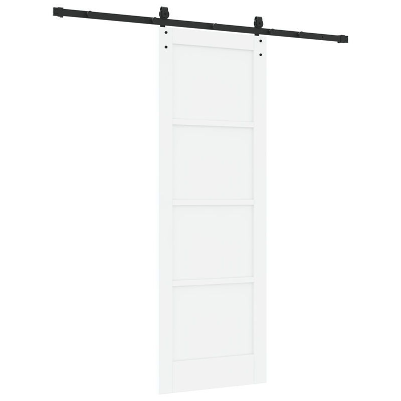Casa si Gradina - Constructii - Usi interior, exterior si garaj - Usi interior - Usa Glisanta  cu Set Hardware Alb 73.5x211 cm Lemn Masiv Pin - Infinity.ro
