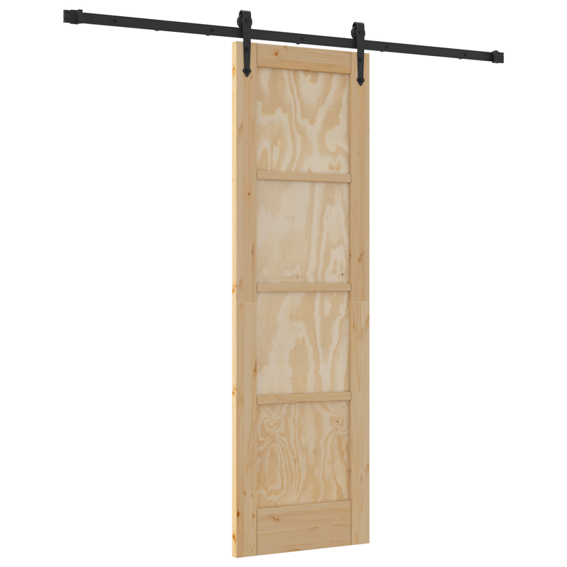 Casa si Gradina - Constructii - Usi interior, exterior si garaj - Usi interior - Usa glisanta  cu set hardware 61x198.5 cm din lemn masiv de pin - Infinity.ro