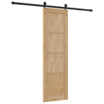 Casa si Gradina - Constructii - Usi interior, exterior si garaj - Usi interior - Usa glisanta  cu set hardware 61x198.5 cm din lemn masiv de pin - Infinity.ro