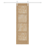 Casa si Gradina - Constructii - Usi interior, exterior si garaj - Usi garaj - Usa glisanta  cu set de accesorii 61x198.5 cm din lemn masiv de pin - Infinity.ro