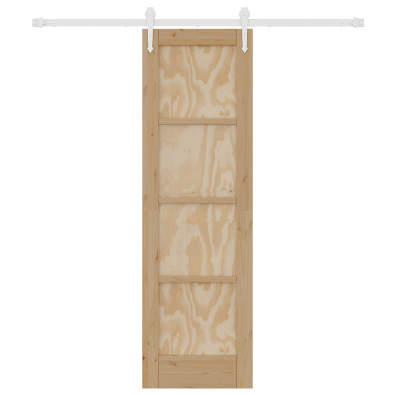 Casa si Gradina - Constructii - Usi interior, exterior si garaj - Usi garaj - Usa glisanta  cu set de accesorii 61x198.5 cm din lemn masiv de pin - Infinity.ro