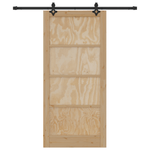 Casa si Gradina - Constructii - Usi interior, exterior si garaj - Usi garaj - Usa glisanta  cu set de accesorii 93x202 cm Lemn masiv de pin - Infinity.ro