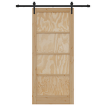 Casa si Gradina - Constructii - Usi interior, exterior si garaj - Usi garaj - Usa glisanta  cu set de feronerie 'ORKDAL'din lemn solid de pin - Infinity.ro