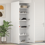 Casa si Gradina - Mobilier - Organizare si depozitare - Organizator incaltaminte - Dulap Pantofi Alb 80x35.5x180 cm Lemn Prelucrat - Infinity.ro