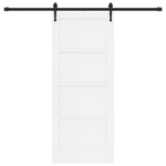 Casa si Gradina - Constructii - Usi interior, exterior si garaj - Usi garaj - usa glisanta  cu set hardware 'ORKDAL'Alb Lemn Solid din Pin - Infinity.ro