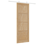 Casa si Gradina - Constructii - Usi interior, exterior si garaj - Usi garaj - Usa glisanta  cu set hardware 83x232 cm din lemn masiv de pin - Infinity.ro