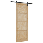 Casa si Gradina - Constructii - Usi interior, exterior si garaj - Usi garaj - Usa glisanta cu set hardware 'ORKDAL'Lemn masiv de pin - Infinity.ro