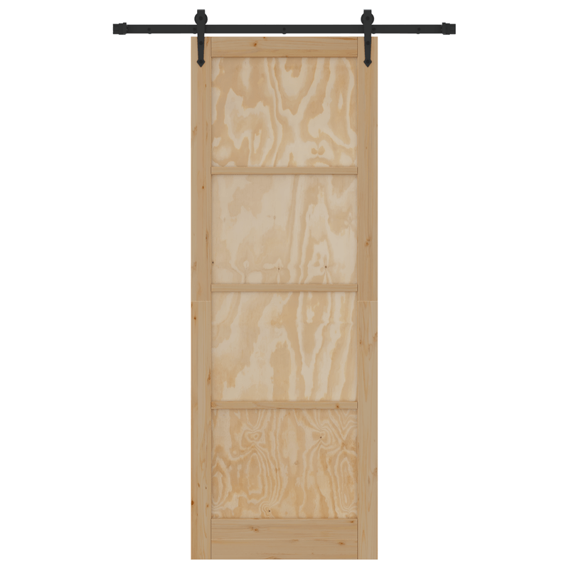 Casa si Gradina - Constructii - Usi interior, exterior si garaj - Usi garaj - Usa glisanta cu set hardware 'ORKDAL'Lemn masiv de pin - Infinity.ro