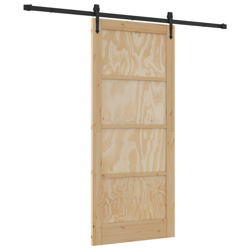 Casa si Gradina - Constructii - Usi interior, exterior si garaj - Usi interior - Usa glisanta  cu set de hardware 'ORKDAL'Lemn masiv de Pin - Infinity.ro