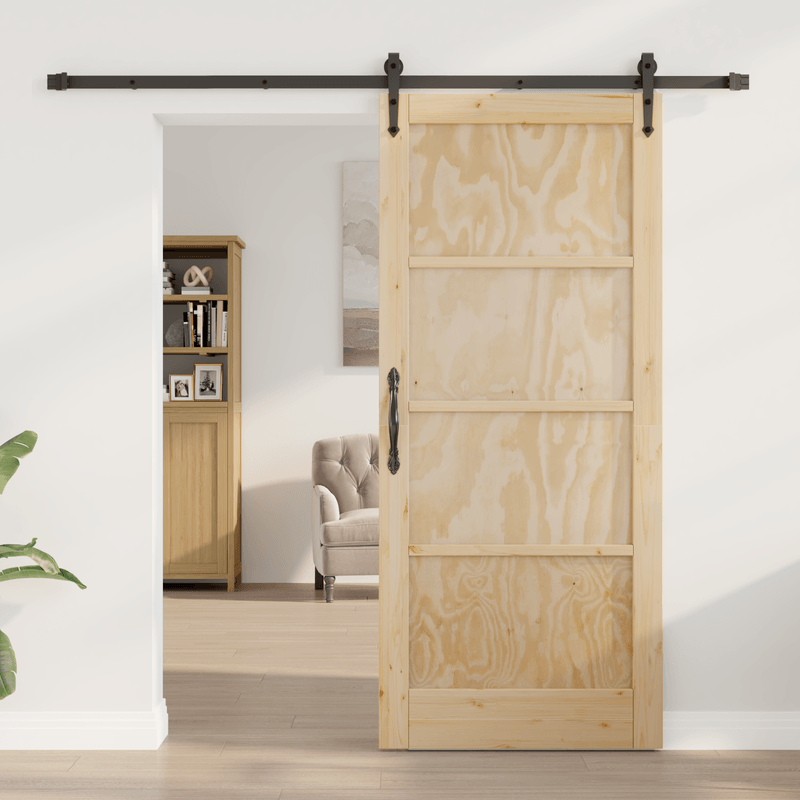 Casa si Gradina - Constructii - Usi interior, exterior si garaj - Usi interior - Usa glisanta  cu set de hardware 'ORKDAL'Lemn masiv de Pin - Infinity.ro
