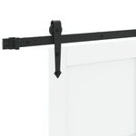 Casa si Gradina - Constructii - Usi interior, exterior si garaj - Usi interior - Usa glisanta  cu set de accesorii Alb 93x211 cm Lemn solid de pin - Infinity.ro