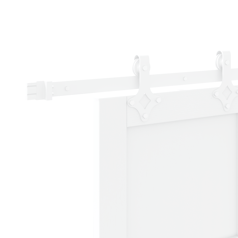 Casa si Gradina - Constructii - Usi interior, exterior si garaj - Usi interior - Usa Glisanta  cu Set de Hardware Alb 93x211 cm Lemn Masiv Pin - Infinity.ro