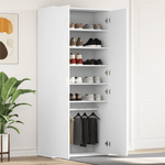 Casa si Gradina - Mobilier - Organizare si depozitare - Organizator incaltaminte - Dulap Pantofi Alb 80x39x180 cm Lemn Ingineresc - Infinity.ro