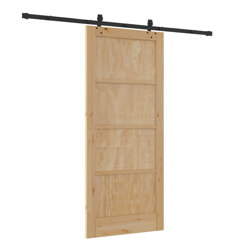 Casa si Gradina - Constructii - Usi interior, exterior si garaj - Usi interior - Usa glisanta cu set de accesorii 'ORKDAL'din lemn masiv de pin - Infinity.ro