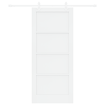 Casa si Gradina - Constructii - Usi interior, exterior si garaj - Usi interior - Usa Glisanta  cu Set de Umeras Alb 86x198.5 cm Lemn Solid de Pin - Infinity.ro