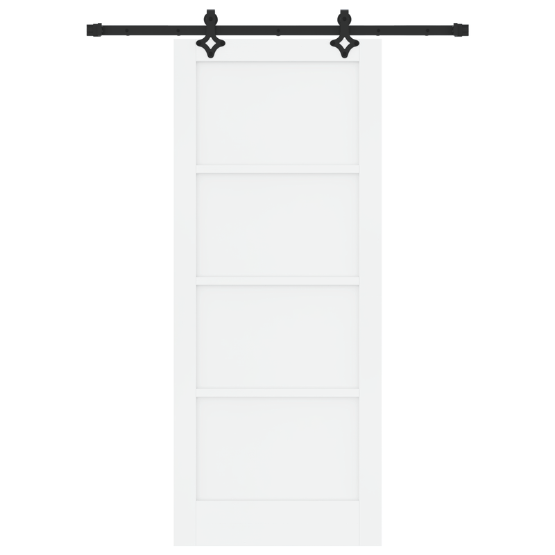 Casa si Gradina - Constructii - Usi interior, exterior si garaj - Usi interior - Usa Glisanta  cu Set de Hardware 'ORKDAL'Alb Lemn Solid de Pin - Infinity.ro